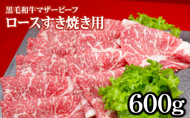 1164 鹿児島平松牧場黒毛和牛マザービーフ ロースすき焼き用　KN020-002