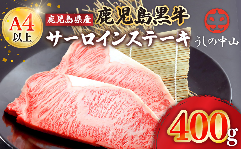 2106 うしの中山 サーロイン ステーキ 400g　KN050-005