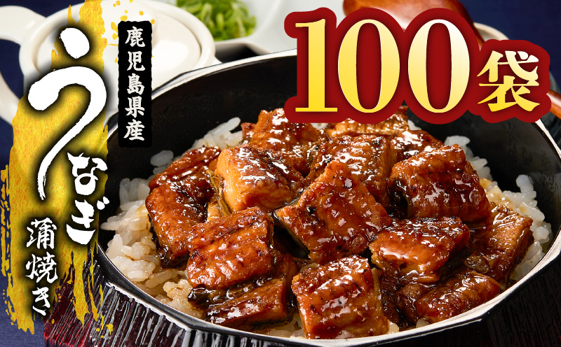 2126 鹿児島県産 きざみ うなぎ蒲焼 100袋　KN058-001-03