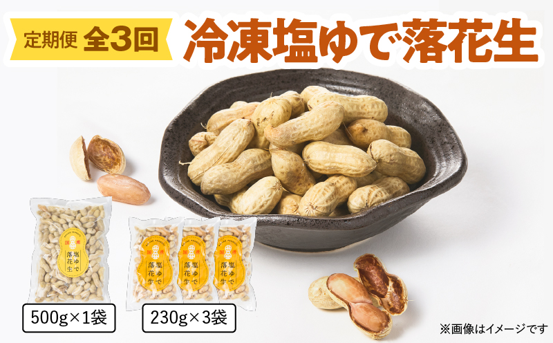 2193 【3回定期】冷凍塩ゆで落花生　KN012-T01