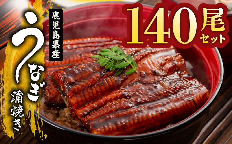 2469 鹿児島県産 うなぎ蒲焼き140尾 セット　KN058-002-140