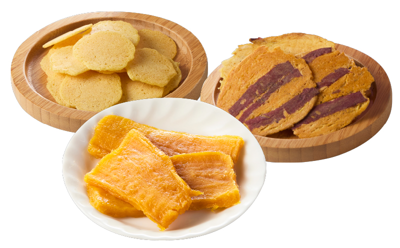 2726 【芋匠南橋】鹿児島県産紅はるか やきいもせんべい2種類 しっとりほしいも×3 ギフトボックス　KN011-009