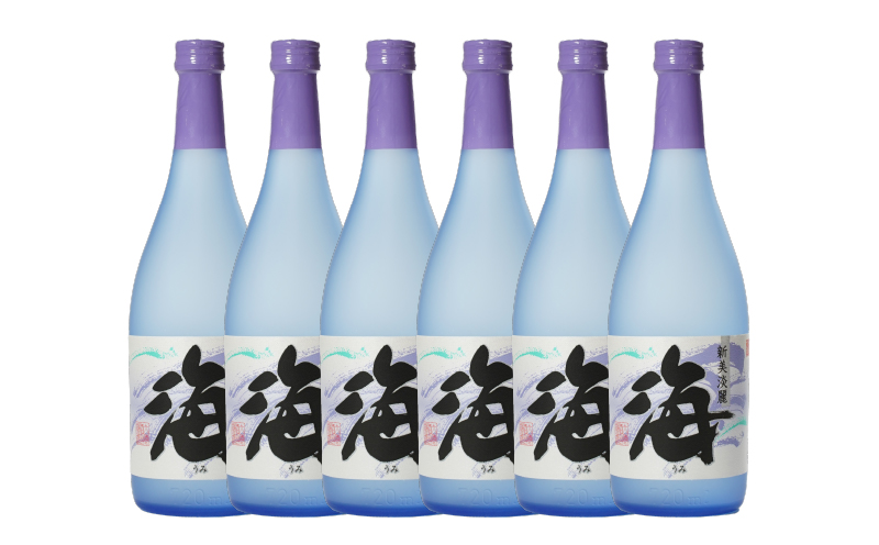 2857 【鹿児島・特約店限定販売】 本格芋焼酎 『海』 720ml 4合瓶×6本セット　KN034-001-01