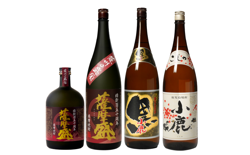 752-1 小鹿飲み比べ薩摩盛セット 計4本　KN013-008