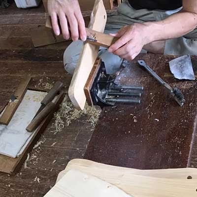 宮大工 手製 カッティングボード 【イチョウ】 【まな板】1枚 伝統工芸の技 匠の逸品 A3-176【配送不可地域：離島】