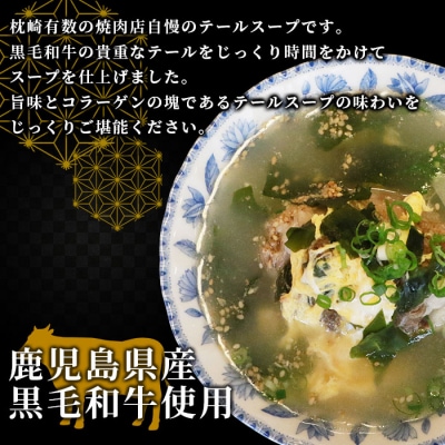 焼肉店お手製 鹿児島黒毛和牛 やわらかテールスープ 2人前 A3-209【配送不可地域：離島】