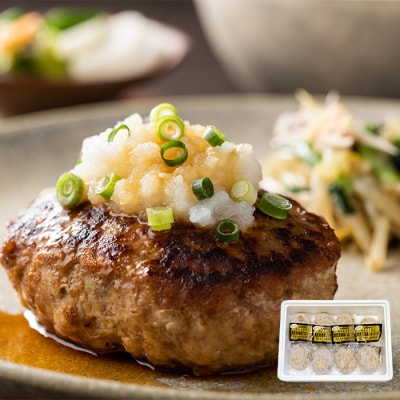 【本場鹿児島 黒のセットB】黒豚ハンバーグ 1kg・枕崎牛 赤身ブロック 350g  C0-42【配送不可地域：離島】