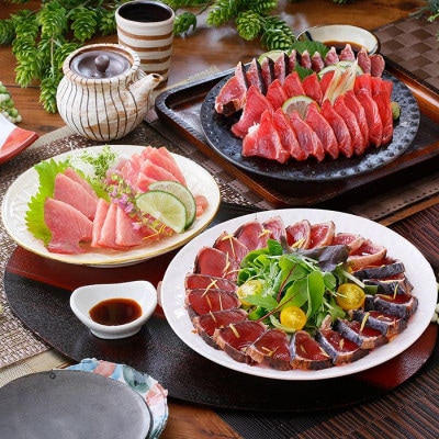 定期便(半年で3回)さつま揚げ＆鮮度抜群な一本釣りかつお・まぐろ LL-6007【配送不可地域：離島】