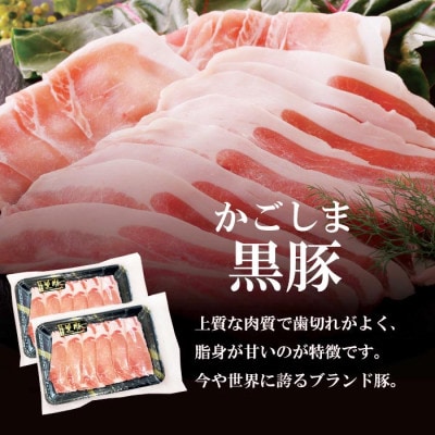 【母の日】　鹿児島産黒豚ロース生姜焼き用 2P　(タレ付) A0-20M【配送不可地域：離島】