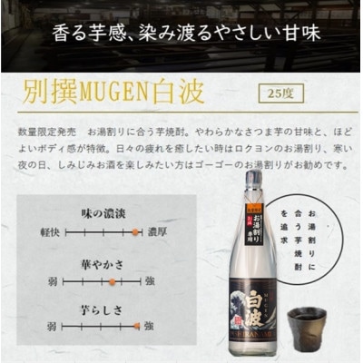 MUGEN白波飲み比べセット(1,800ml×2本)B3-85【配送不可地域：離島】