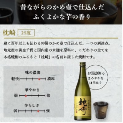 かめ壺仕込み「枕崎 720ml」×6本 D0-6【配送不可地域：離島】