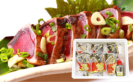 【鰹・牛】お好みEセット 枕崎産一本釣りかつおタタキ1kg・枕崎牛 上カルビ 500g E7-2【配送不可地域：離島】