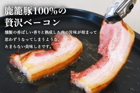 枕崎産黒豚 鹿籠豚の旨味たっぷりベーコンブロック【500g】 A8-2【配送不可地域：離島】