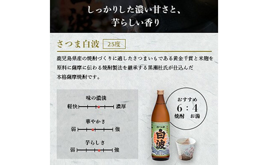 【敬老の日・のし付き】限定＆枕崎の定番飲み比べセット  A6-125S【配送不可地域：離島】