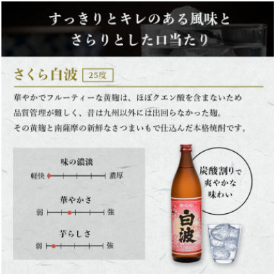 【のし付き】【敬老の日】炭酸割りが美味しい焼酎 3銘柄 900ml×3本(数量限定)A7-4【配送不可地域：離島】