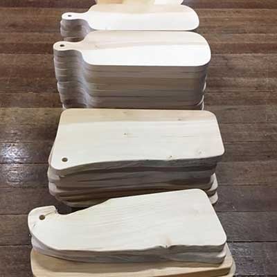 宮大工 手製 カッティングボード 【イチョウ】 【まな板】1枚 伝統工芸の技 匠の逸品 A3-176【配送不可地域：離島】