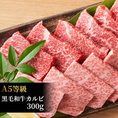 【本場鹿児島 黒のセットA】A5等級黒毛和牛カルビ300g・黒豚肩ロース500g  C0-41【配送不可地域：離島】