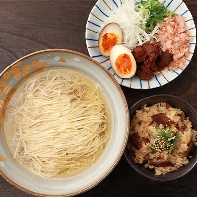 かつおラーメン ・ かつおめし 枕崎産鰹のトッピング付き 4人前 セット A3-36【配送不可地域：離島】