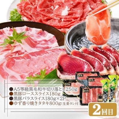 定期便2回配送　いろいろ試せる!ミニ削り器＆お肉・お魚お届け便　CC0-0003【配送不可地域：離島】