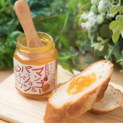 【のし付き・お中元】果実たっぷりフルーツジャム 4瓶【マンゴー＆パッションフルーツ】A6-18C【配送不可地域：離島】