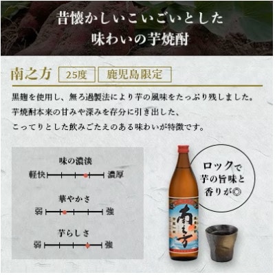 【本格焼酎】南之方【鹿児島限定】900ml×2本 A2-14【配送不可地域：離島】