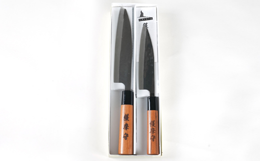 伝統工芸 包丁 薩摩守 大小セット 三徳包丁 文化包丁 ステンレス 2本組 H0-1【配送不可地域：離島・沖縄県】