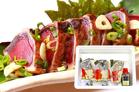 【鰹・豚】お好みAセット枕崎産かつおたたき500g・黒豚ハンバーグ4個(計500g) B3-67【配送不可地域：離島】