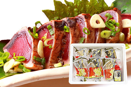 【鰹・豚】1kgセットA 枕崎産 一本釣り かつおたたき1kg・黒豚ハンバーグ1kg  C0-43【配送不可地域：離島】