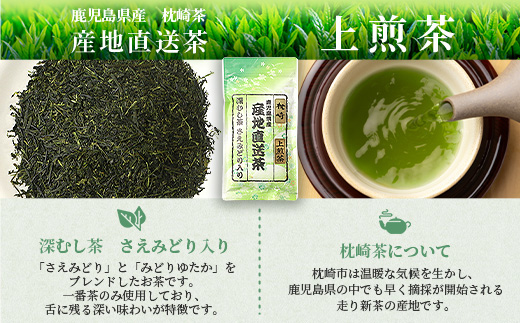 大河内製茶の煎茶飲み比べ 5点セット 特上煎茶・上煎茶・煎茶・水出し緑茶ティーバッグ A8-71【配送不可地域：離島】