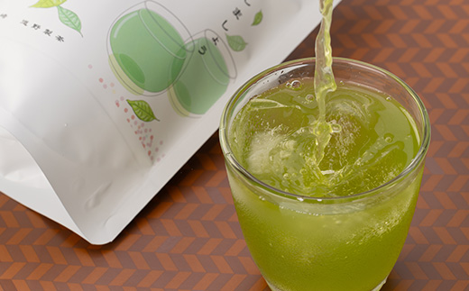 「天然玉露あさつゆ」緑茶ティーバッグ(5g×25P)×4袋　水出し・お湯両用タイプ A4-1【配送不可地域：離島】