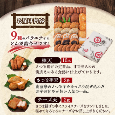 鹿児島  松野下蒲鉾 さつま揚げ詰合せ A3-185【配送不可地域：離島】