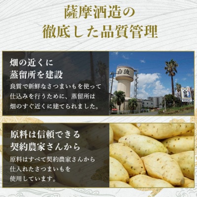 【毎月定期便】さつま白波＆黒白波1800ml各3パックセット GG5-0008全2回【配送不可地域：離島】