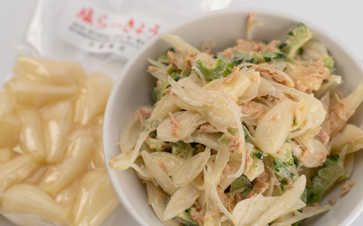 鹿児島県産塩らっきょう1.4kg (140g×10パック) A3-284【配送不可地域：離島】