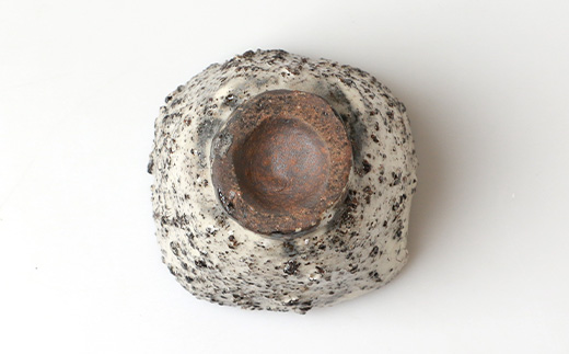 火之神窯 陶片木【粉引 ぐい呑み】 独自の風合い 酒器 山土 陶器 焼き物 御猪口 A8-85【配送不可地域：離島】