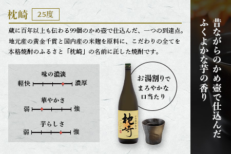ふるさと『枕崎』1800ml【25度】【薩摩焼酎】かめ壷仕込み 芋焼酎 A6-124【配送不可地域：離島】