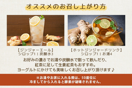 発酵ジンジャーシロップ＆塩麹A7-11【配送不可地域：離島】