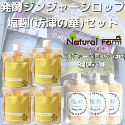 発酵ジンジャーシロップ＆塩麹(計7個)セットC0-68【配送不可地域：離島】