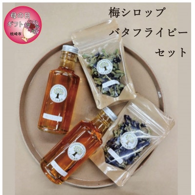 【母の日】手づくり梅シロップ バタフライピーセット　A3-31M【配送不可地域：離島】