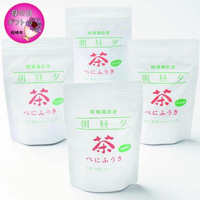 【母の日】鹿児島県産 べにふうき茶 ティーバッグ 4袋 セット【合計64パック】 A3-172M【配送不可地域：離島】