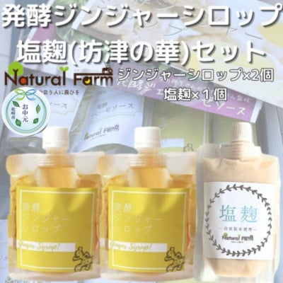 【のし付き・お中元】発酵ジンジャーシロップ＆塩麹A7-11C【配送不可地域：離島】