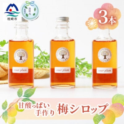 【のし付き・お中元】ふかざわ農園の梅シロップ ・手づくり シロップ ジュース 希釈用 A3-27C【配送不可地域：離島】