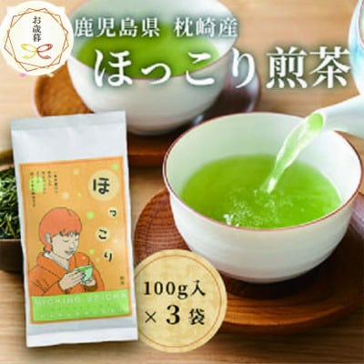 【のし付き・お歳暮】一番茶のみ使用　ほっこり煎茶 100g×3袋 A5-1S【配送不可地域：離島】
