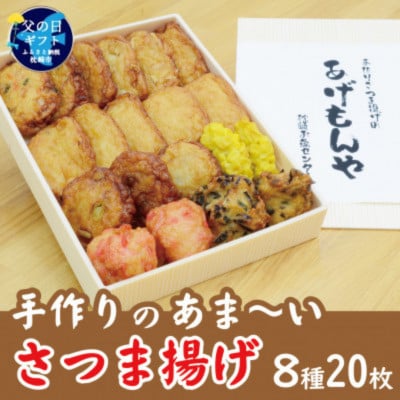 【父の日】【手作り さつま揚げ】8種 計20枚 あま～い ふるさとの味 A3-348F【配送不可地域：離島】