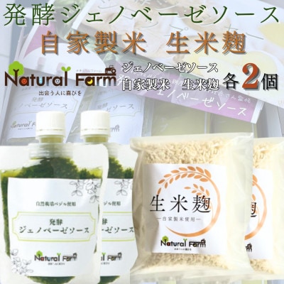 発酵ジェノベーゼソース＆生米麹　各2パックセット A5-21【配送不可地域：離島】