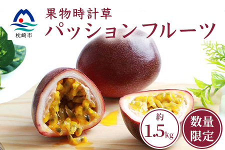 【先行受付】トロピカルパッションフルーツ約1.5Kg  A3-50 【発送は2026年6月中旬予定】【配送不可地域：離島】