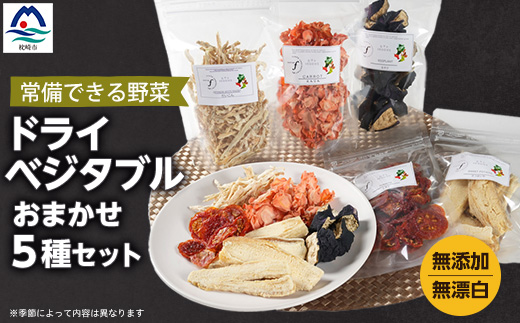 常備できる 野菜 ドライベジタブル 乾燥野菜 5種セット 鹿児島県産 A3-160【配送不可地域：離島】