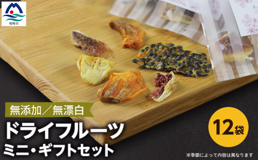 枕崎産 ドライフルーツ ミニ・ギフトセット 12袋 感謝 御礼 お礼 贈り物 A6-75【配送不可地域：離島】