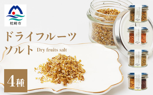 ドライフルーツソルト (とまと・たんかん・キウイなど)4種セット 果実塩  A8-50【配送不可地域：離島】