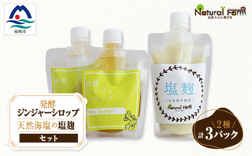 発酵ジンジャーシロップ＆塩麹A7-11【配送不可地域：離島】