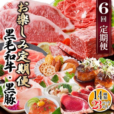 定期便(6回配送)　枕崎お楽しみ定期便(黒毛和牛・黒豚・加工品etc) FF-6003【配送不可地域：離島】